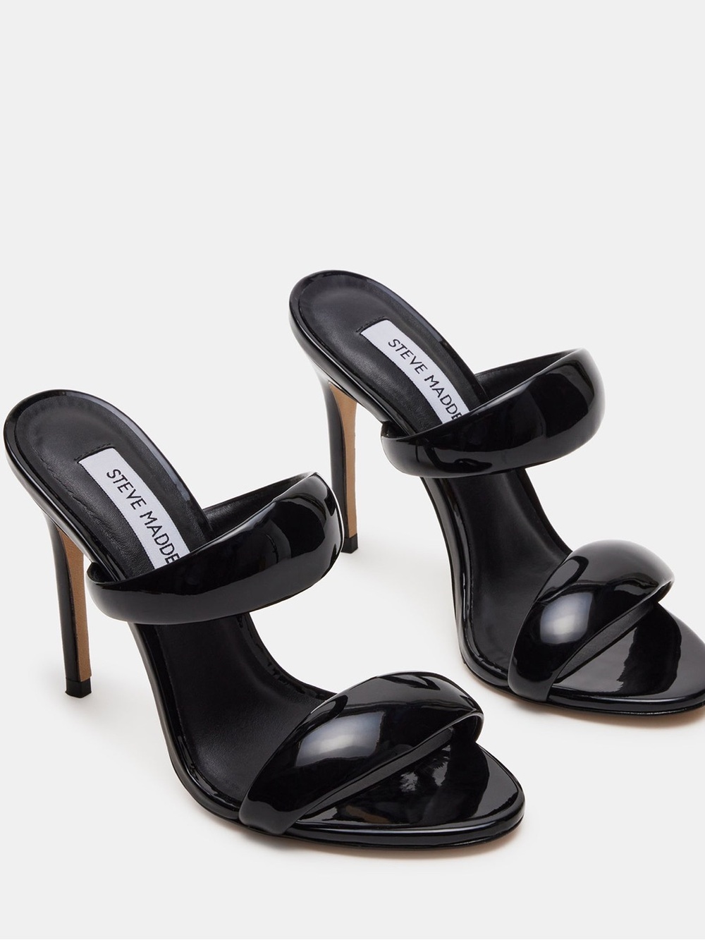 Steve Madden Saturn Black Patent Stiletto Heels
